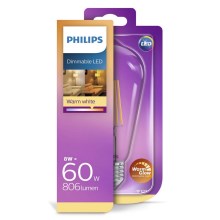Philips - LED Lamp dimbaar E27 / 8W / 230V