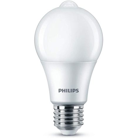 LED lamp met bewegingssensor E27 / 8W 2700K | Lampenmanie