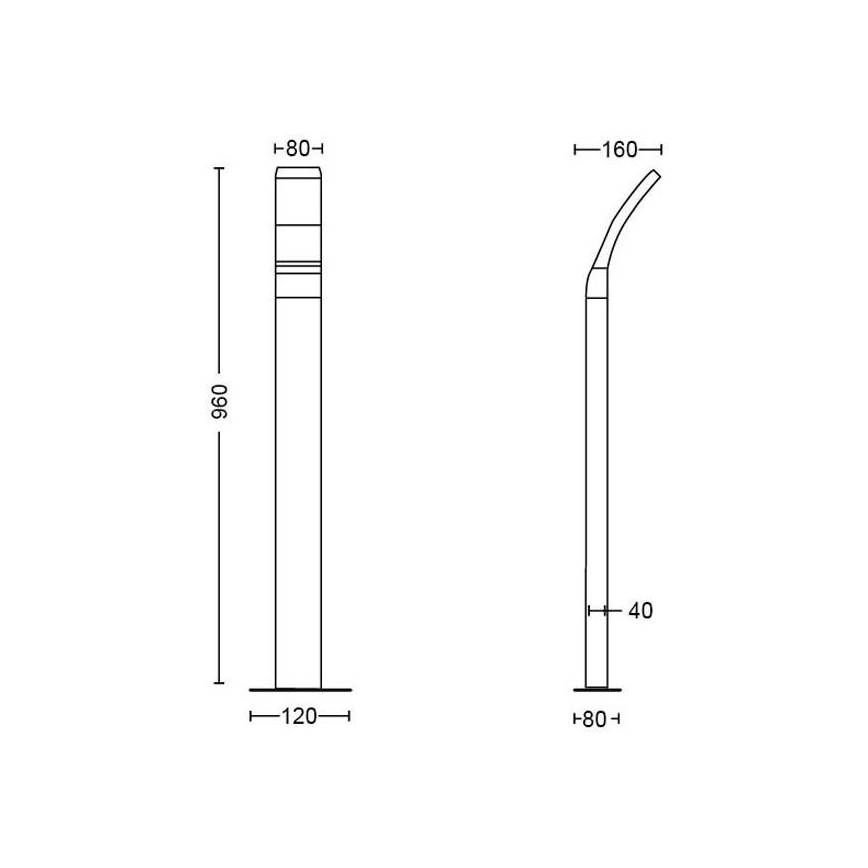 Philips - LED Lamp voor Buiten LED/12W/230V 4000K 96 cm IP44