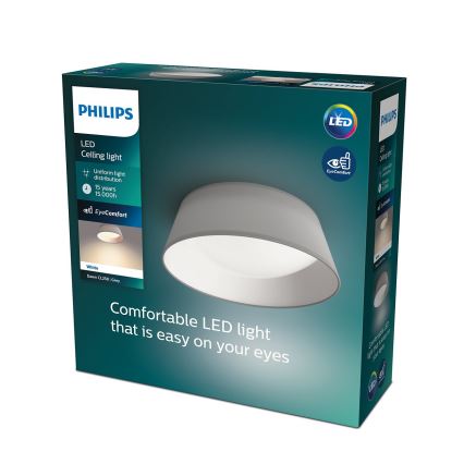 Philips - LED Plafond Lamp LED/14W/230V grijs