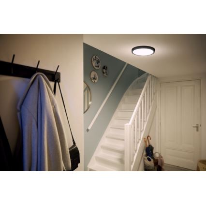 Philips - LED Plafond Lamp LED/12W/230V 2700K zwart