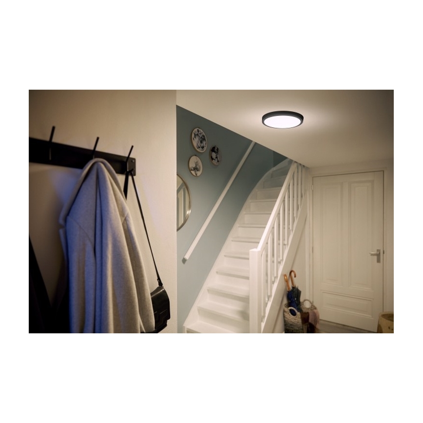 Philips - LED Plafond Lamp LED/12W/230V 2700K zwart