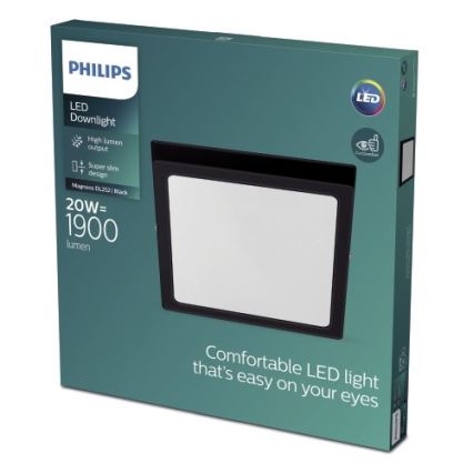 Philips - LED Plafond Lamp LED/20W/230V 2700K zwart