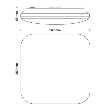 Philips - LED Plafondlamp LED/12W/230V 2700K