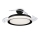 Philips-LED Plafondlamp met een ventilator BLISS LED/35W/230V 5500/4000/2700K zwart + afstandsbediening