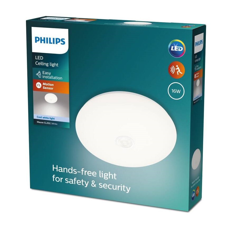 Philips - LED Plafondlamp met sensor LED/16W/230V 4000K