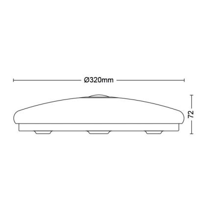 Philips - LED Plafondlamp met sensor LED/16W/230V 4000K