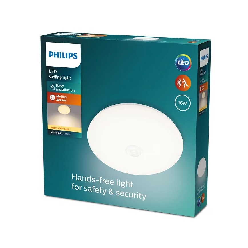 Philips - LED Plafondlamp met sensor LED/16W/230V 2700K