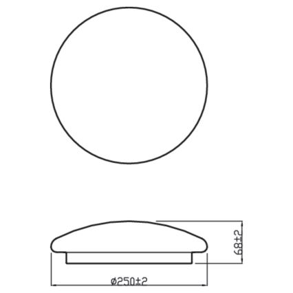 Philips - LED Plafondlamp MOIRE CL200 LED / 10W / 230V