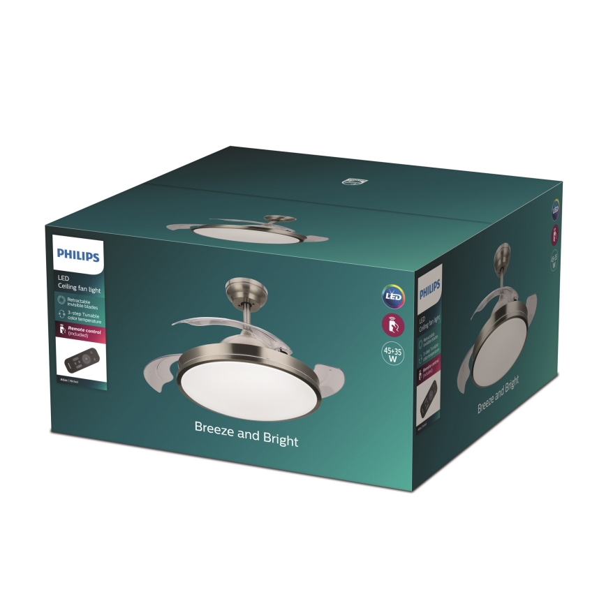 Philips - LED Plafondventilator LED/35W/230V 5500/4000/2700K + afstandsbediening