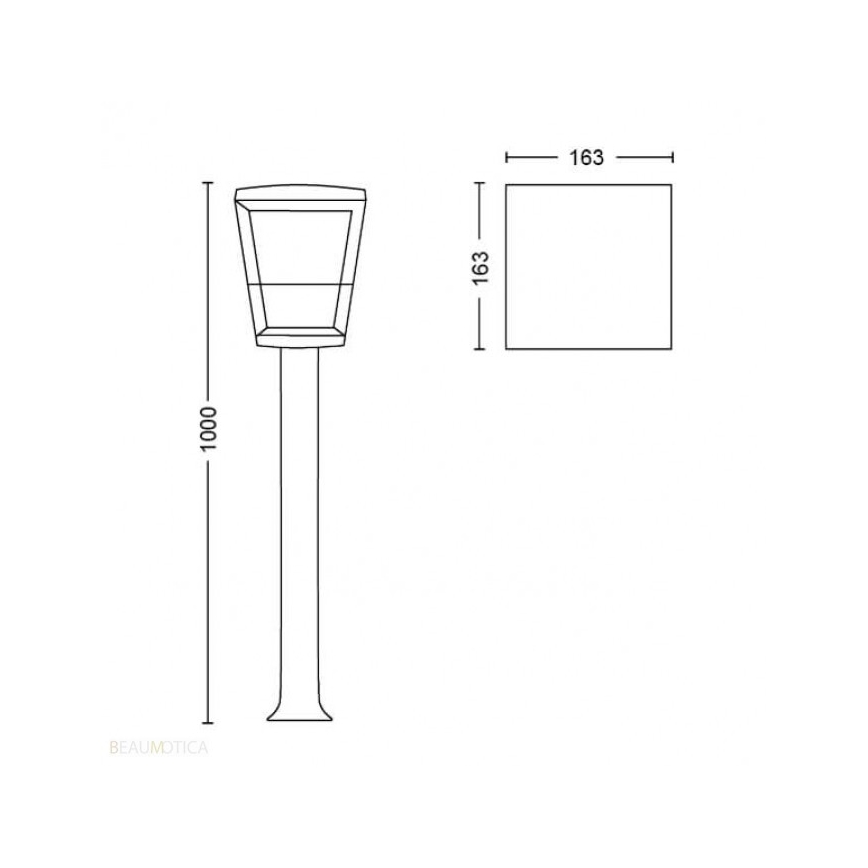 Philips - LED RGB Buitenlamp Hue ECONIC LED/15W/230V IP44