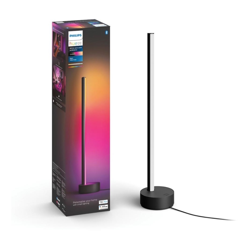 Philips - LED RGB Dimbare bureaulamp Hue SIGNE LED/12W/230V 2000-6500K zwart