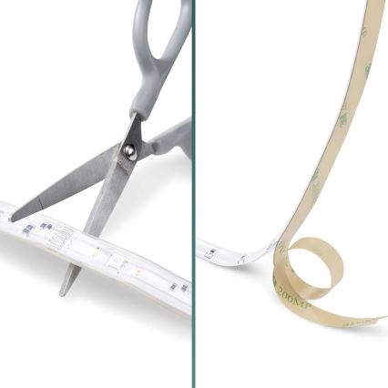 Philips - LED RGBW Dimbare Strip 5m LED/12W/230V + Afstandsbediening