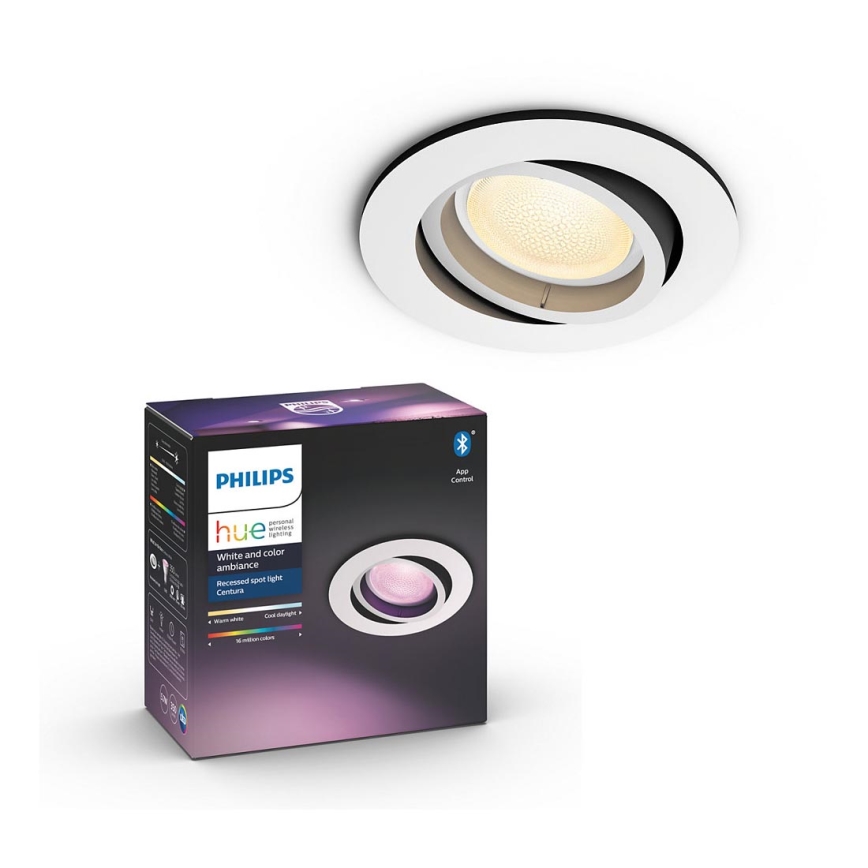 Philips - LED RGB Inbouwverlichting HUE CENTURA 1xGU10/5,7W/230V