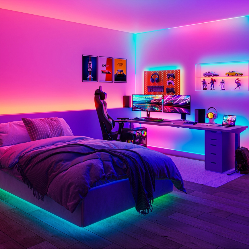 Philips - LED RGBIC dimbare SMART STRIP 10 m LED/43W/230V 2700-6500K Wi-Fi