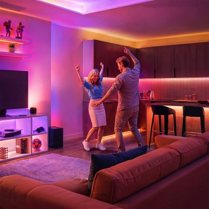 Philips - LED RGBIC dimbare SMART STRIP 10 m LED/43W/230V 2700-6500K Wi-Fi
