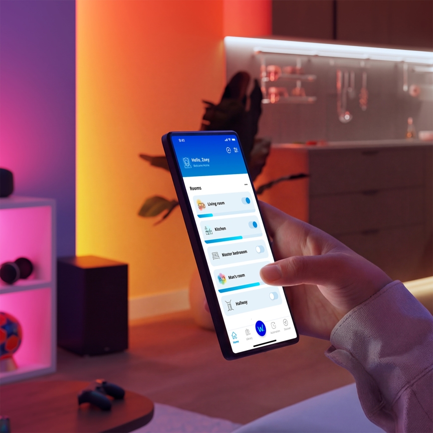 Philips - LED RGBIC dimbare SMART STRIP 10 m LED/43W/230V 2700-6500K Wi-Fi