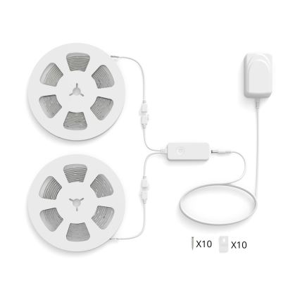 Philips - SMART STRIP RGBIC dimbare LED-strip 2x5m LED/21W/230V 2700-6500K Wi-Fi