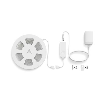 Philips - LED RGBIC dimbare strip SMART STRIP 4m LED/12W/230V 2700-6500K Wi-Fi