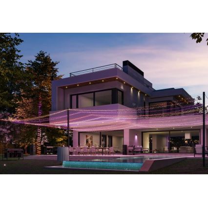 Philips - LED RGBW dimbaar lichtsnoer voor buiten HUE WHITE AND COLOR AMBIANCE 500 LEDs 44,4 m 2000-6500K IP54