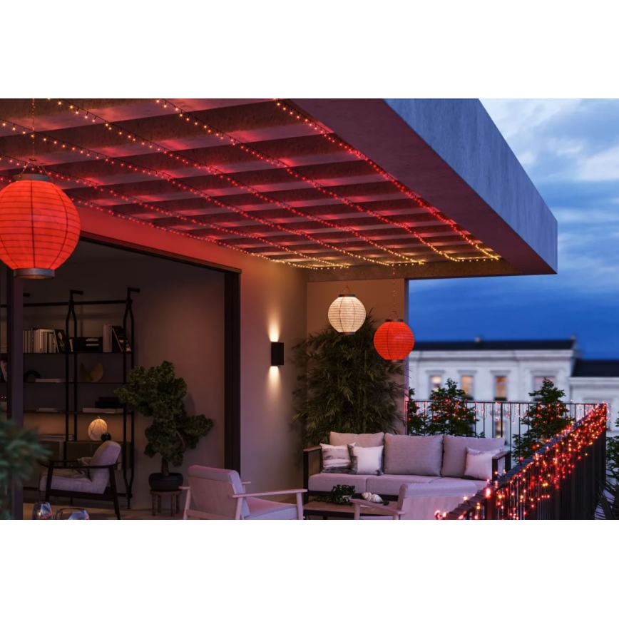 Philips - LED RGBW dimbaar lichtsnoer voor buiten HUE WHITE AND COLOR AMBIANCE 500 LEDs 44,4 m 2000-6500K IP54