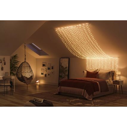 Philips - LED RGBW dimbaar lichtsnoer voor buiten HUE WHITE AND COLOR AMBIANCE 500 LEDs 44,4 m 2000-6500K IP54