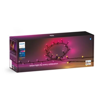 Philips - LED RGBW dimbaar lichtsnoer voor buiten HUE WHITE AND COLOR AMBIANCE 500 LEDs 44,4 m 2000-6500K IP54