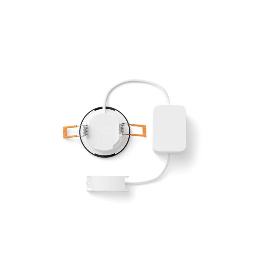 Philips - LED RGBW dimbare badkamer-inbouwarmatuur Hue SLIM LED/8,3W/230V 1000-20000K zwart P44