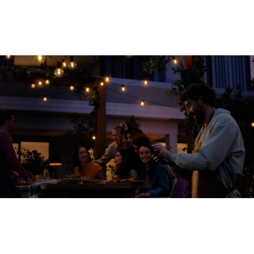 Philips - LED RGBW Verlengbaar dimbaar buitenlichtsnoer Hue FESTAVIA 20xLED 14m IP65