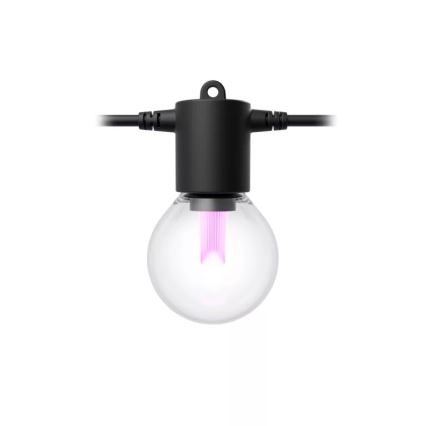 Philips - LED RGBW Verlengbaar dimbaar buitenlichtsnoer Hue FESTAVIA 20xLED 14m IP65