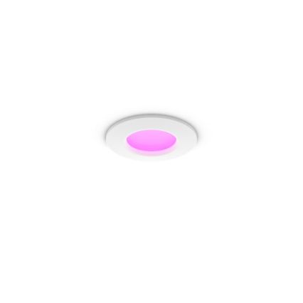 Philips - LED RGBW dimbare badkamer inbouwspot Hue SLIM LED/8,3W/230V 1000-20000K wit IP44