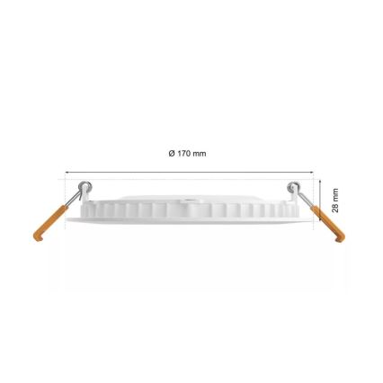 Philips - LED RGBW Dimbare en hangende badkamer verlichting Hue SLIM LED/12W/230V IP44 2200-6500K