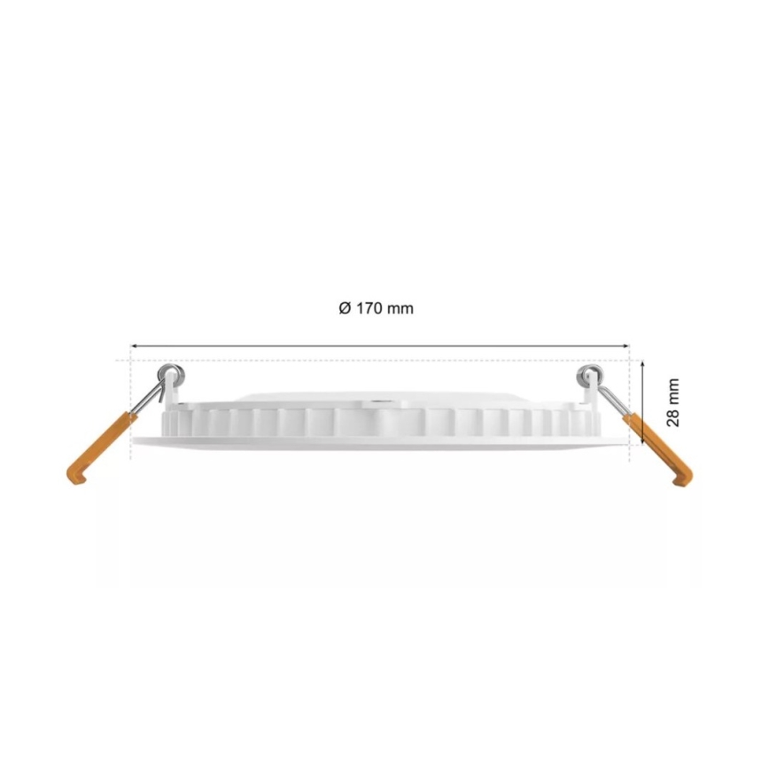 Philips - LED RGBW Dimbare en hangende badkamer verlichting Hue SLIM LED/12W/230V IP44 2200-6500K