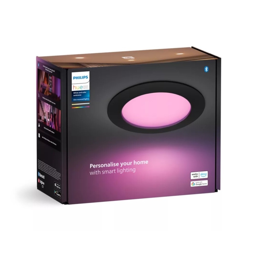 Philips - LED RGBW Dimbare en hangende badkamer verlichting Hue SLIM LED/12W/230V IP44 2200-6500K