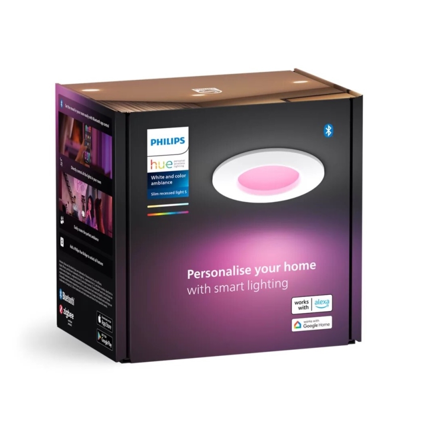 Philips - LED RGBW Dimbare en hangende badkamer verlichting Hue SLIM LED/8,3W/230V 2000-6500K IP44 wit