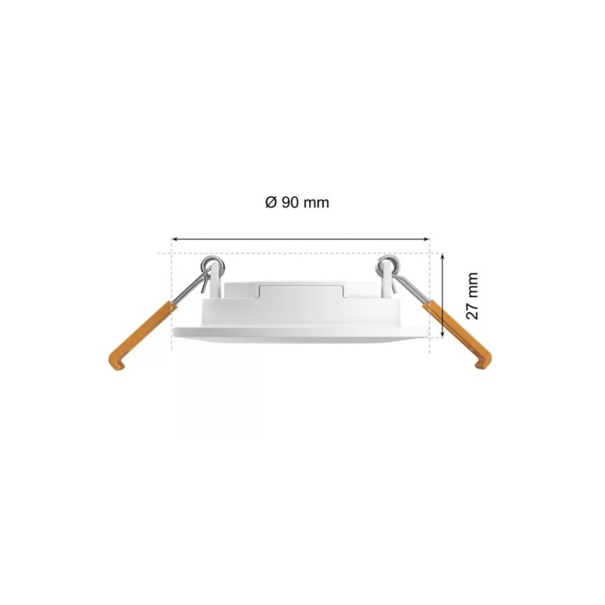 Philips - LED RGBW Dimbare en hangende badkamer verlichting Hue SLIM LED/8,3W/230V 2000-6500K IP44 wit