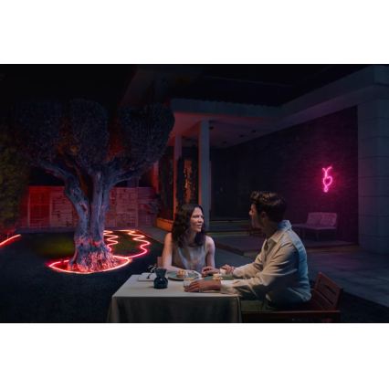 Philips - LED RGBW dimbare buitenstrip Hue NEON 10 m LED/30 W/230 V 2200–6500 K IP67