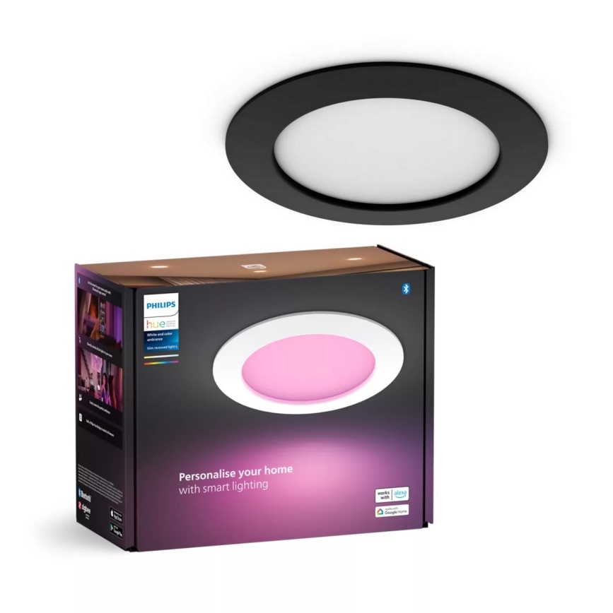 Philips - LED RGBW Dimbare en hangende badkamer verlichting Hue SLIM LED/12W/230V IP44 2200-6500K