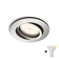 Philips - LED RGBW dimbare inbouwspot DONEGAL 1xGU10/4,8W/230V + afstandsbediening