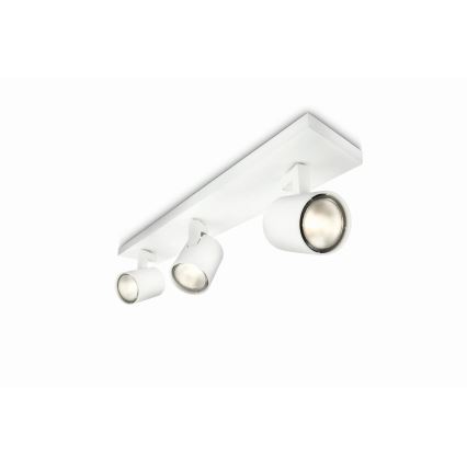 Philips - LED RGBW dimbare spot RUNNER 3xGU10/6,5W/230V 2700-6500K wit