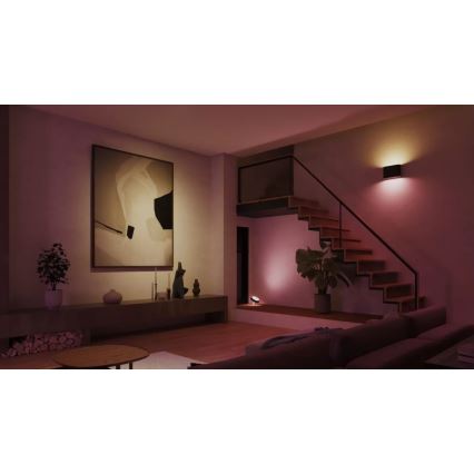 Philips - LED RGBW Dimbare wandlamp voor buiten Hue DYMERA 2xLED/10,2W/230V 2000-6500K IP44