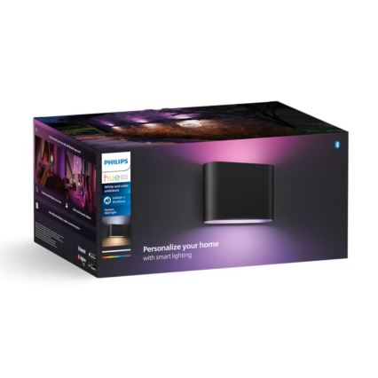 Philips - LED RGBW Dimbare wandlamp voor buiten Hue DYMERA 2xLED/10,2W/230V 2000-6500K IP44