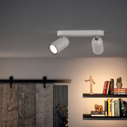 Philips - LED RGBW dimbare spot PONGEE 2xGU10/4,8W/230V 3000K wit + afstandsbediening