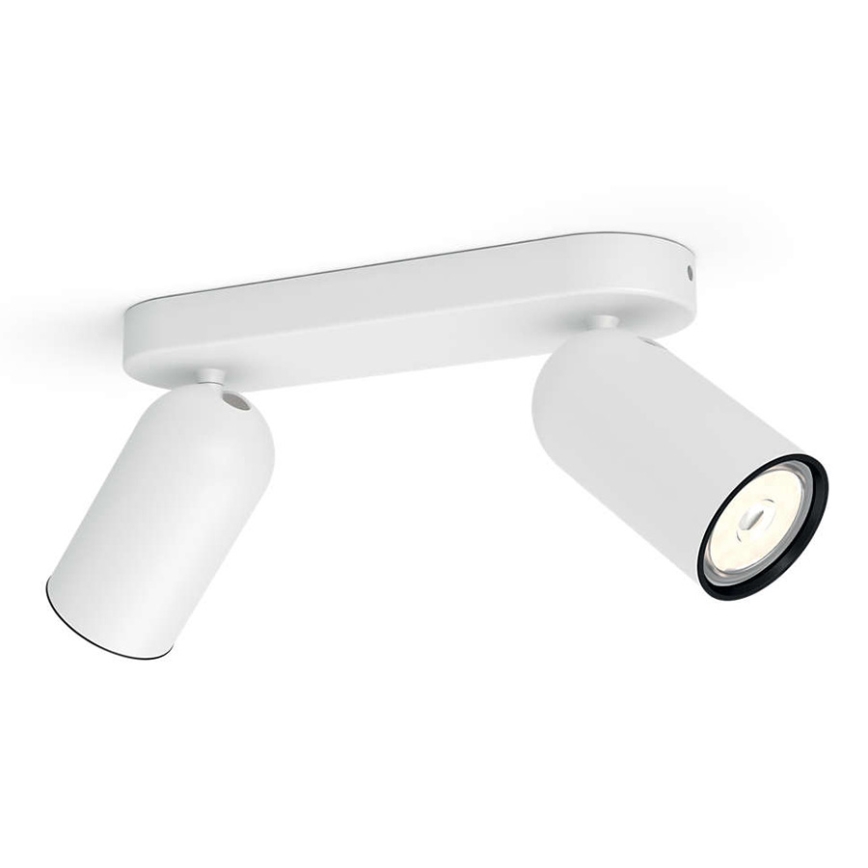 Philips - LED RGBW dimbare spot PONGEE 2xGU10/4,8W/230V 3000K wit + afstandsbediening