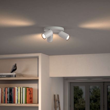 Philips - LED RGBW dimbare spot PONGEE 3xGU10/4,8W/230V 3000K wit + afstandsbediening