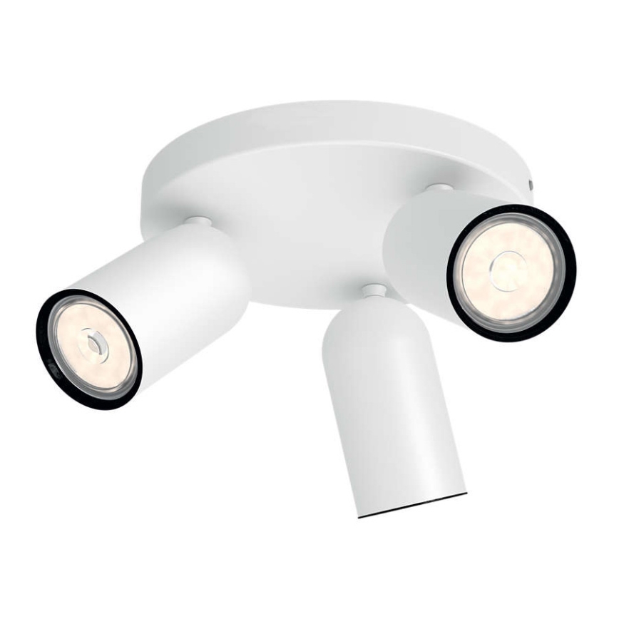 Philips - LED RGBW dimbare spot PONGEE 3xGU10/4,8W/230V 3000K wit + afstandsbediening