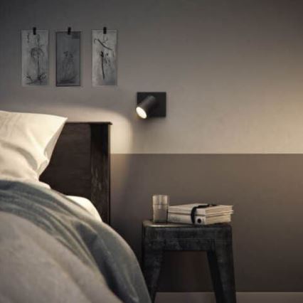 Philips - LED RGBW dimbare spot RUNNER 1xGU10/6,5W/230V 2700-6500K zwart