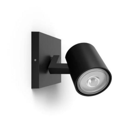Philips - LED RGBW dimbare spot RUNNER 1xGU10/6,5W/230V 2700-6500K zwart