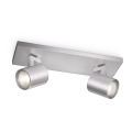 Philips - LED RGBW dimbare spot RUNNER 2xGU10/6,5W/230V 2700-6500K mat chroom
