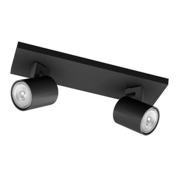 Philips - LED RGBW dimbare spot RUNNER 2xGU10/6,5W/230V 2700-6500K zwart